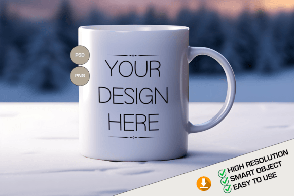 Download Mug Mockup Christmas PSD Mug Template - Mug template Collection