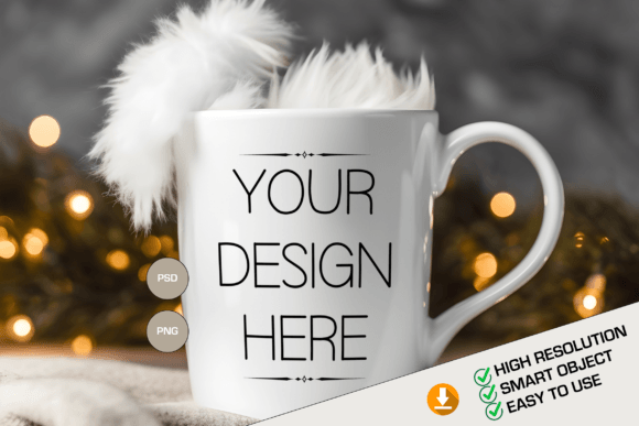 Download Christmas Mug Mockup, PSD Mug Template - Mug template Collection
